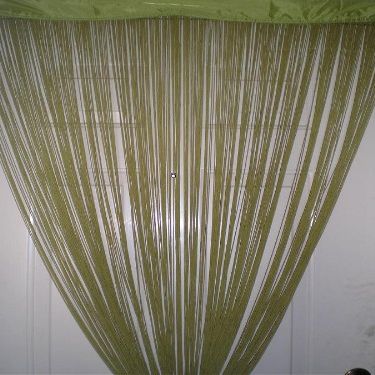 OctoRose Green Rayon String Curtain 40x110