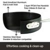 All-Clad HA1 Hard Anodized Nonstick Saute Pan with Lid and Fry Pan Set 4 Quart, 10 Inch Induction Oven Broiler Safe 500F Pots and Pans, Cookware Black view 2