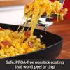 All-Clad HA1 Hard Anodized Nonstick Saute Pan with Lid and Fry Pan Set 4 Quart, 10 Inch Induction Oven Broiler Safe 500F Pots and Pans, Cookware Black view 4