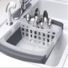 PrepWorks Collapsible Dish Drainer - Space-Saving, Expandable Dish Rack for Drying Plates, Cups, and Kitchen Utensils, Extends from 16.5" to 26.75" to Fit Over Most Sinks view 2