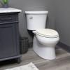 Bemis 500EC Durable Wood Toilet Seat with Easy Clean Hinges, Made in USA, Round, Biscuit view 4