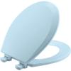 Bemis 500EC 464 Wood Toilet Seat with Easy Clean & Change Hinges, Round, Dresden Blue view 1