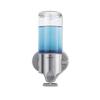 simplehuman Wall Mount Pumps, Single 15 fl. oz. Shampoo & Soap Dispenser, Stainless Steel view 1