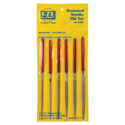 EZE-LAP 600F Fine Grit Diamond Needle File Set