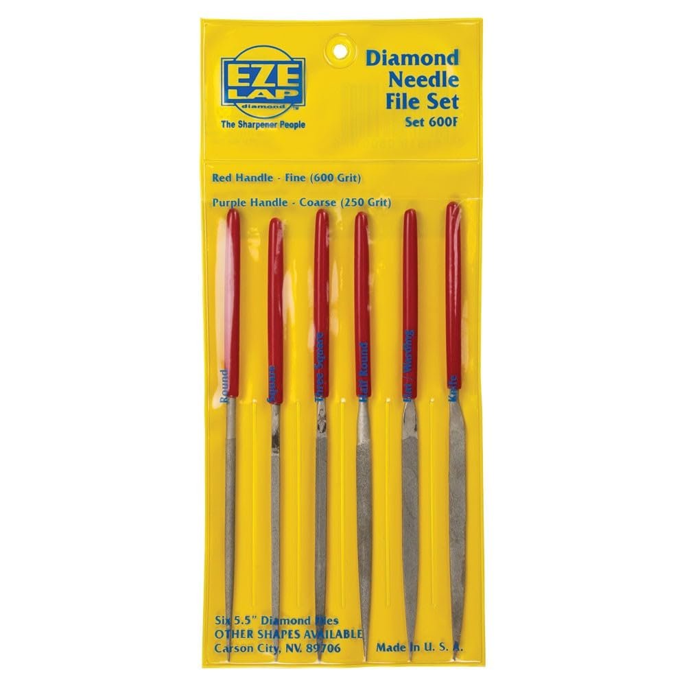 EZE-LAP 600F Fine Grit Diamond Needle File Set