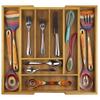 Totally Bamboo Kitchen Drawer Organizer, Expandable Silverware Organizer and Utensil Holder, 8 Compartments with Dividers view 1