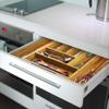 Totally Bamboo Kitchen Drawer Organizer, Expandable Silverware Organizer and Utensil Holder, 8 Compartments with Dividers view 2