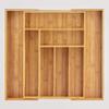 Totally Bamboo Kitchen Drawer Organizer, Expandable Silverware Organizer and Utensil Holder, 8 Compartments with Dividers view 3