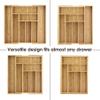 Totally Bamboo Kitchen Drawer Organizer, Expandable Silverware Organizer and Utensil Holder, 8 Compartments with Dividers view 4