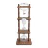 Yama Cold Brew Maker I Ice Coffee Machine With Slow Drip Technology I Makes 6-8 cups (32oz), Large Capacity Cold Brew Coffee Tower, Brown Wood Curved Frame view 1