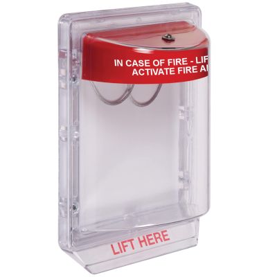 Safety Technology International, Inc. STI-1100 Stopper II with Horn, Flush Mount, Protective Polycarbonate Cover , Red, 1 unit