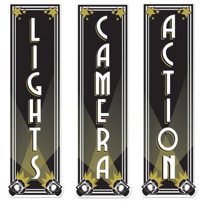 Beistle Lights Camera Action Cutouts