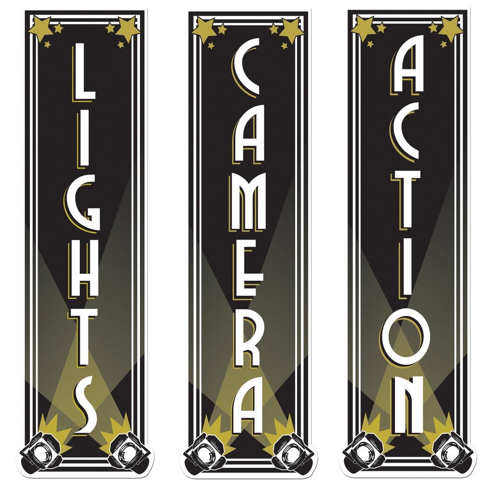 Beistle Lights Camera Action Cutouts