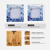 Handicrafts Home Blue Picture Frame, Handmade Bone Inlay 4x4 Photo Frame, Mosaic Indigo Pattern, Artisan Crafted Blue & White Frame for Wall & Tabletop, Coastal Modern Farmhouse Decor, Gallery Wall, Desk & Shelf Styling, Bedroom & Living Room Picture view 2