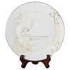 Roman 50th Wedding Anniversary Plate  2-Piece Set with Decorative Plate and Stand, Golden Celebration Gift for Couples view 1