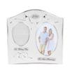 Two Tone Silverplated Wedding Photo Frame - 25th Silver Anniversary view 1