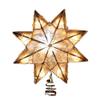 Kurt Adler Indoor 10 Light 8-Point Capiz Star Treetop with Arabesque Decoration view 1