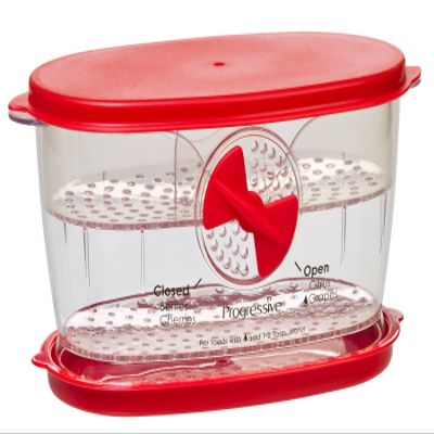 PrepWorks Berry Keeper, Red  Freshness-Enhancing Storage for Berries and Small Fruits