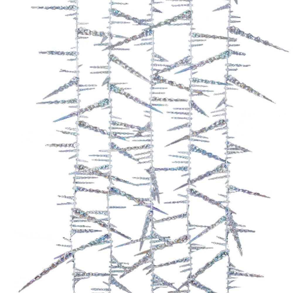 Kurt Adler 9-Foot Twisted Crystal Rainbow Icicle Garland
