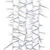 Kurt Adler 9-Foot Twisted Crystal Rainbow Icicle Garland view 1