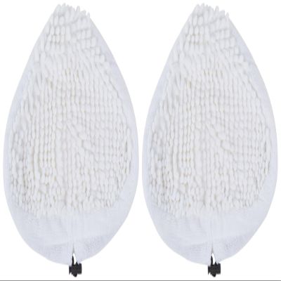 Dirt Devil Shaggy Steam Mop Replacement Pads, Pack of 2, White, For Sealed Hard Floors like Laminate, Tile, Hardwoods and More, Mopping Pad Replacement for Use with Dirt Devil Steam Mop