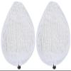 Dirt Devil Shaggy Steam Mop Replacement Pads, Pack of 2, White, For Sealed Hard Floors like Laminate, Tile, Hardwoods and More, Mopping Pad Replacement for Use with Dirt Devil Steam Mop view 1