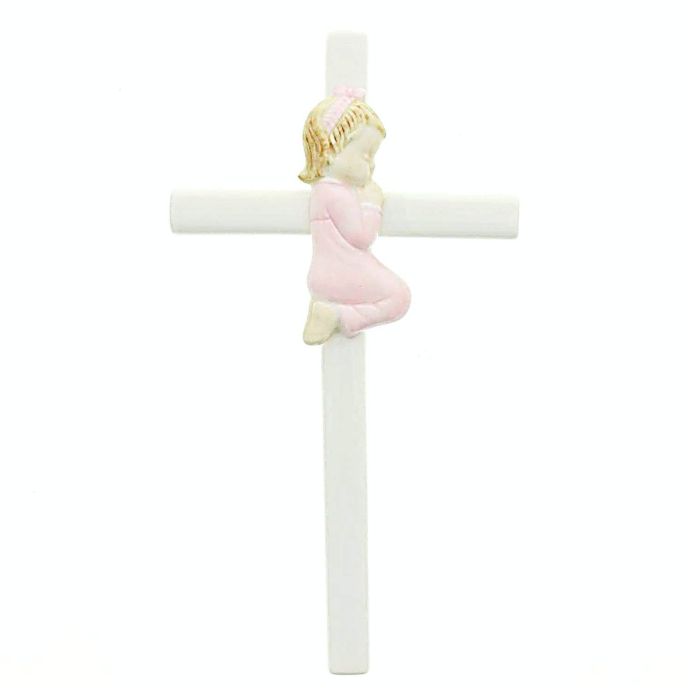 Roman Giftware Inc., Children's Gifts, New Baby, 7.5" H Valencia Praying Girl,Religious, Inspirational, Durable (7x1x2)