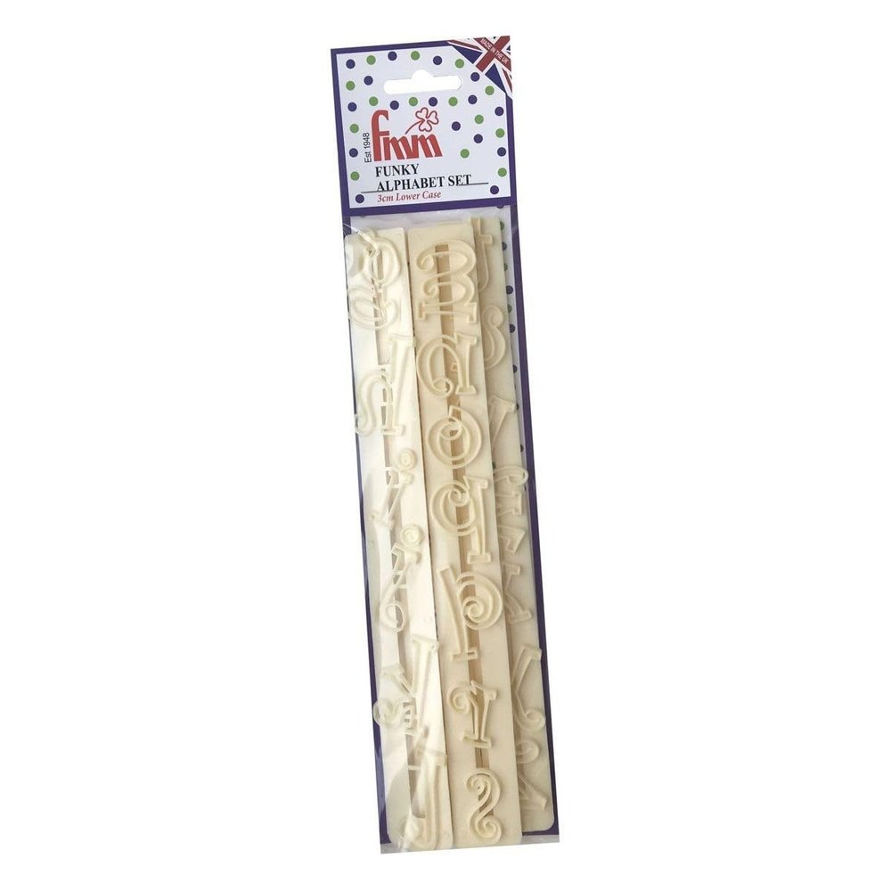 FMM Lower Case Funky Alphabet Tappit Cutters Set