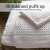 GILDEN TREE Waffle Bath Sheet Quick Dry Towel, Thin Luxury Bath Towels, Bath Sheets 40x80 Large Bath Towels, Modern Style (White) view 3