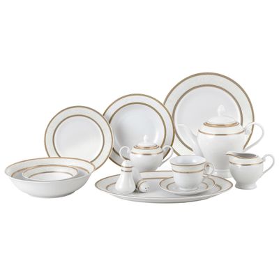 Lorenzo Amelia 57-Piece Dinnerware Set, Service for 8