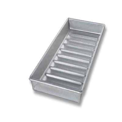 USA Pan Bakeware Nonstick New England Hot Dog Bun and Lobster Roll Loaf Pan, Aluminized Steel