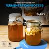 Brewing & Fermentation Heat Pad for Homebrew Beer & Wine Fermenting 120VAC 12 or 25 Watt Heating Mat: Safe for Plastic/Glass Carboy & Bucket Fermentors Includes Heater Temperature Strip view 4