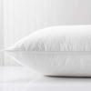 Luxurious Two (2) Goose Down Pillow - 500 Thread Count 100% Egyptian Cotton Cover, Medium Firm, Standard/Queen Size, Set of 2 view 2