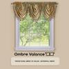 ACHIM Soft Waterfall Valance Window Curtains - 46 Inch Width, 40 Inch Length - Ombre (Earth) - Light Filtering Decorative Polyester Drapes for Bedroom Living & Dining Room Home Decor view 2