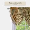ACHIM Soft Waterfall Valance Window Curtains - 46 Inch Width, 40 Inch Length - Ombre (Earth) - Light Filtering Decorative Polyester Drapes for Bedroom Living & Dining Room Home Decor view 3