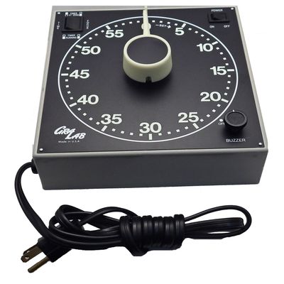 GraLab Model 300, 60 Minute Photography and Darkroom Timer, 7-1/2" Length x 7-1/2" Width x 2-1/2" Height