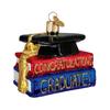 Old World Christmas Ornaments: Congrats Graduate Glass Blown Ornaments for Christmas Tree (36091) view 1