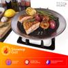 Kitchen + Home Stove Top Smokeless Grill Indoor BBQ, Stainless Steel with Double Coated Non Stick Surface view 3