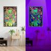UltraViolet Distributing 1 X Alice in Wonderland Mad Hatter Collage Flocked Blacklight Poster Art Print view 3