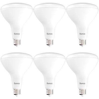 Sunco 6 Pack BR40 LED Light Bulbs, Indoor Flood Lights, Recessed Can Light Bulb, 1400 LM, 17W (100W Equivalent), 5000K Daylight, Dimmable, E26 Base, for Home, Bedroom, Kitchen UL