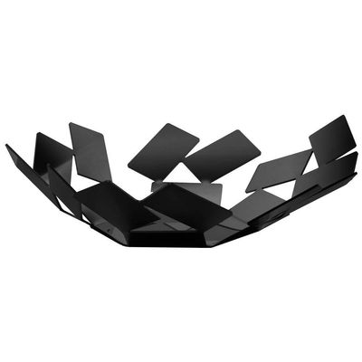 Alessi MT01 B Basket, Black, 24.5 x 23.2 x 6.2 cm