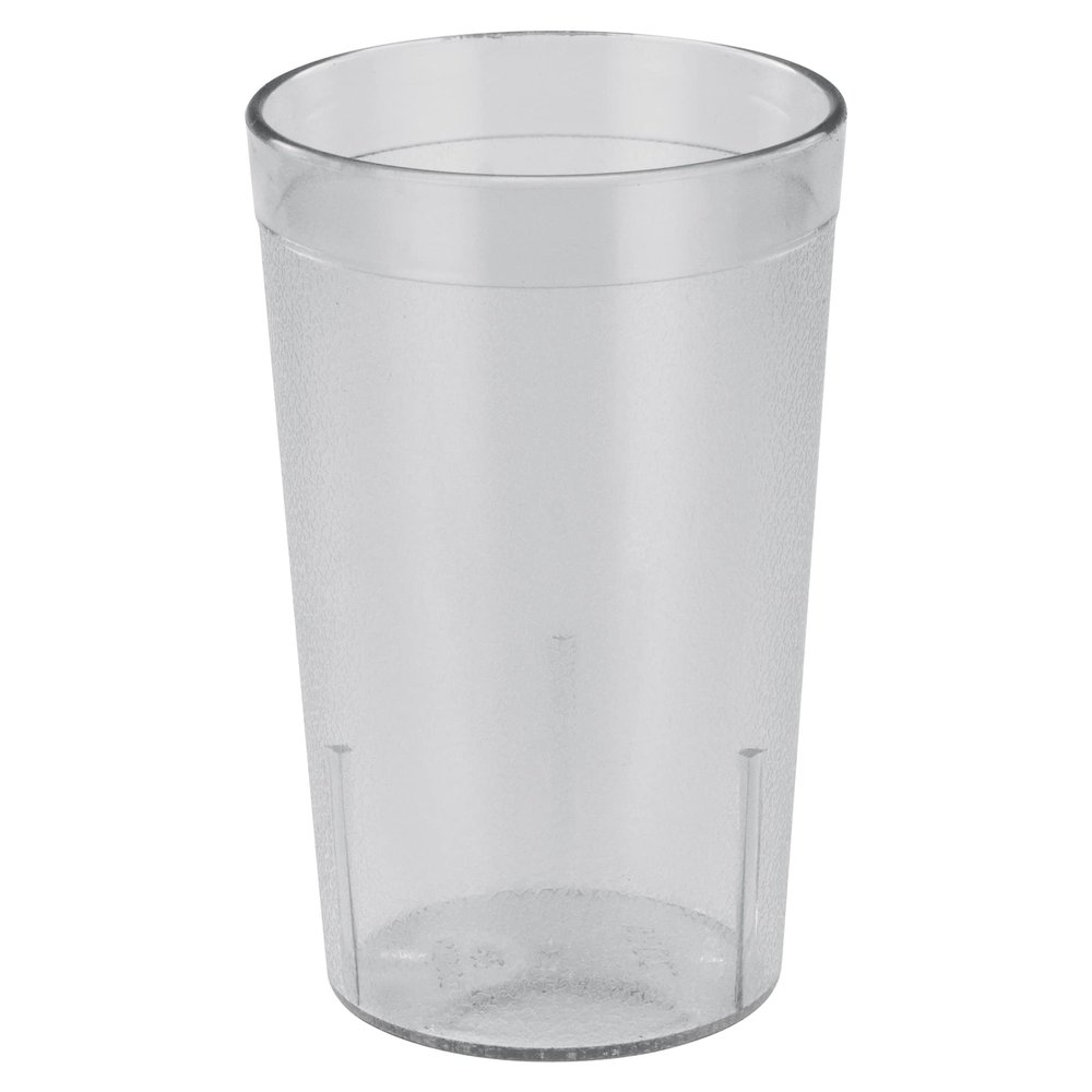 Winco Pebbled Tumblers, 8-Ounce, Clear, 12 Count (Pack of 1)