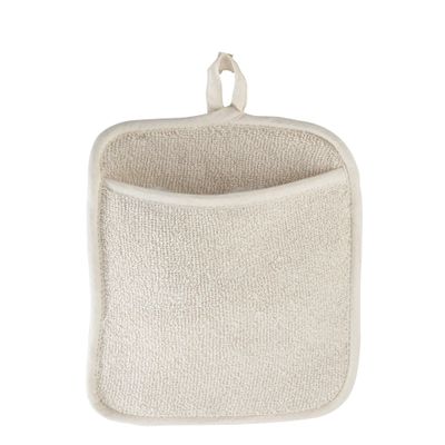Winco Beige Terry Pot Holder with Pocket, 12-Piece Count, 9.5-Inch by 8.5-Inch