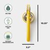 Chef'n FreshForce Lemon Squeezer Citrus Juicer, Manual Hand Press with Dual-Gear Power for Maximum Juice Extraction, Durable, Yellow view 2