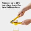 Chef'n FreshForce Lemon Squeezer Citrus Juicer, Manual Hand Press with Dual-Gear Power for Maximum Juice Extraction, Durable, Yellow view 3
