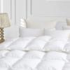 Luxurious 800 Thread Count Hungarian Goose Down Comforter Duvet Insert - King/Cal King Size, 75 oz. Fill Weight, Premium Baffle Box, 100% Egyptian Cotton Cover (White) view 3