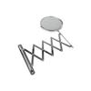 Axxentia Bathroom 282802 Magnifying Wall Mirror Chrome Round 17 cm Diameter 3 times Magnification 57 cm Extendible view 3