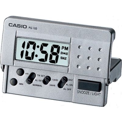 Casio- Led Digital Travel Clock (pq10d-8)