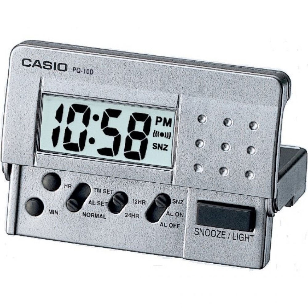 Casio- Led Digital Travel Clock (pq10d-8)