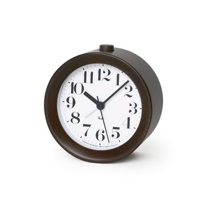 Remnos WR09-15 BW Lemnos Alarm Clock, Riki Alarm Clock Brown w110h115d56m